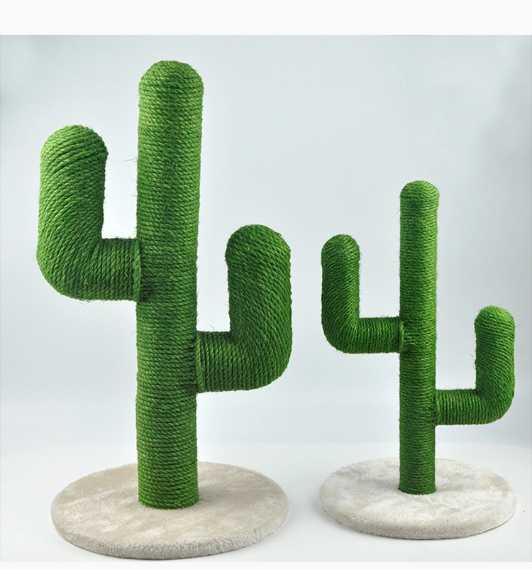 

New design High Quality Big Cactus Cat Tree Post Home Furniture Gardening Funny Cat Scratcher, Green