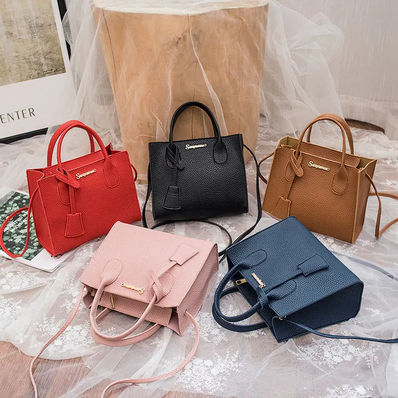 

Litchi Pattern Pu Leather Women Purses Handbags Ladies Fashion Custom Messenger Bag Printed Handbag