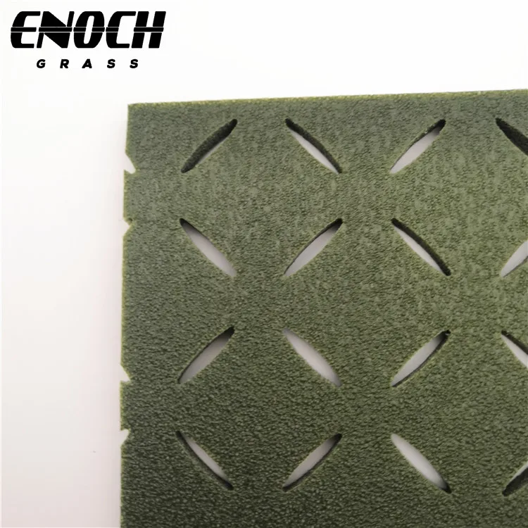 

ENOCH shock pads artifical grass, soft playground shock pad for noninfilling artificial turf, Black,green