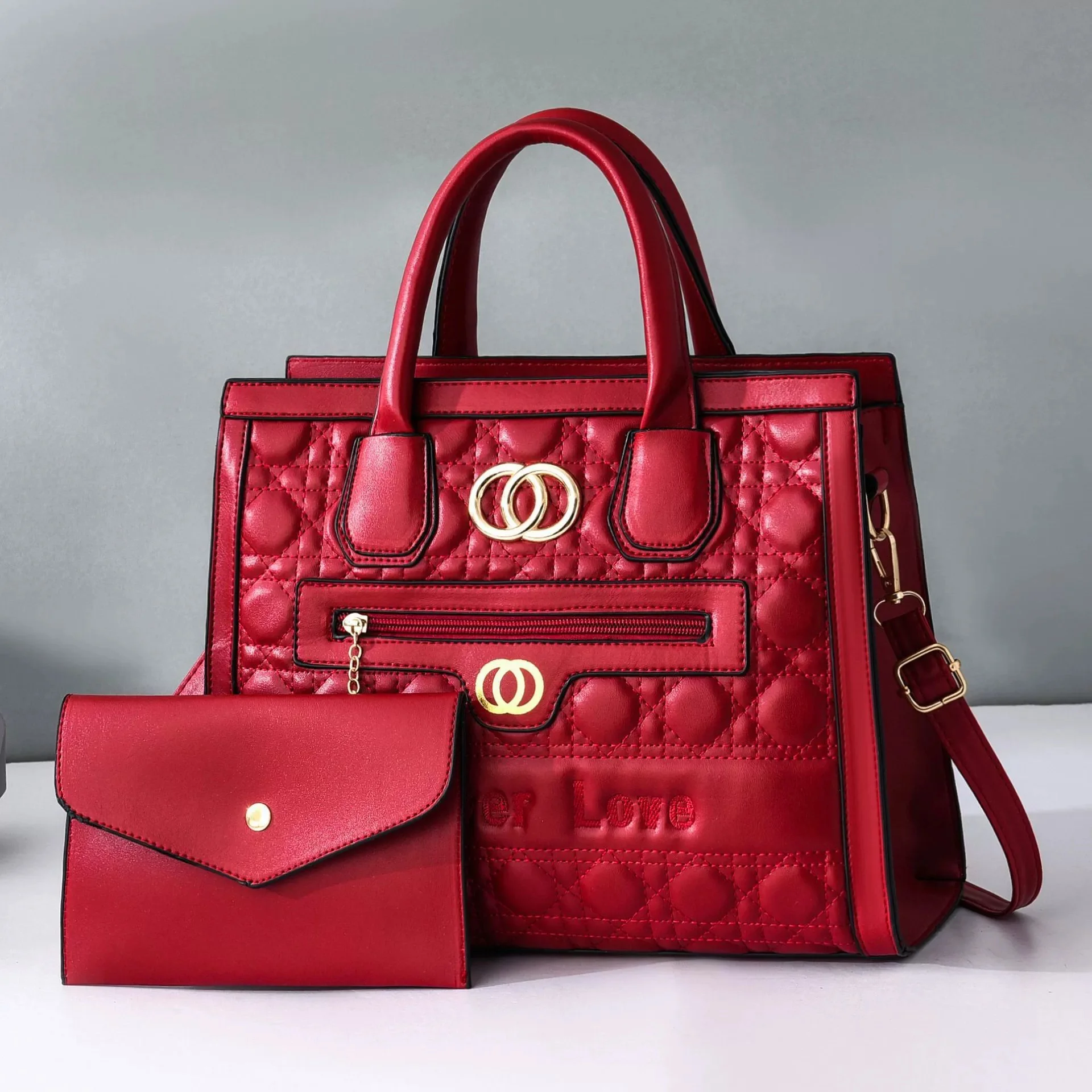 

Designer Purses and Handbags set for Women handbags luxury Ladies hand bags purse PU Leather Shoulder Tote Bags, As picture