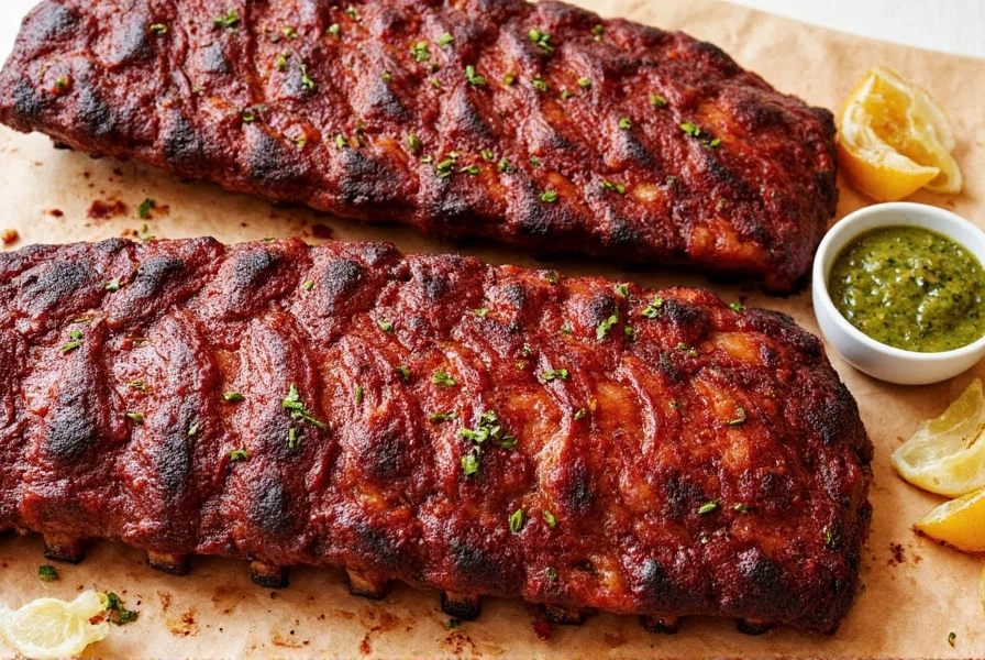 Ribs Being Grilled