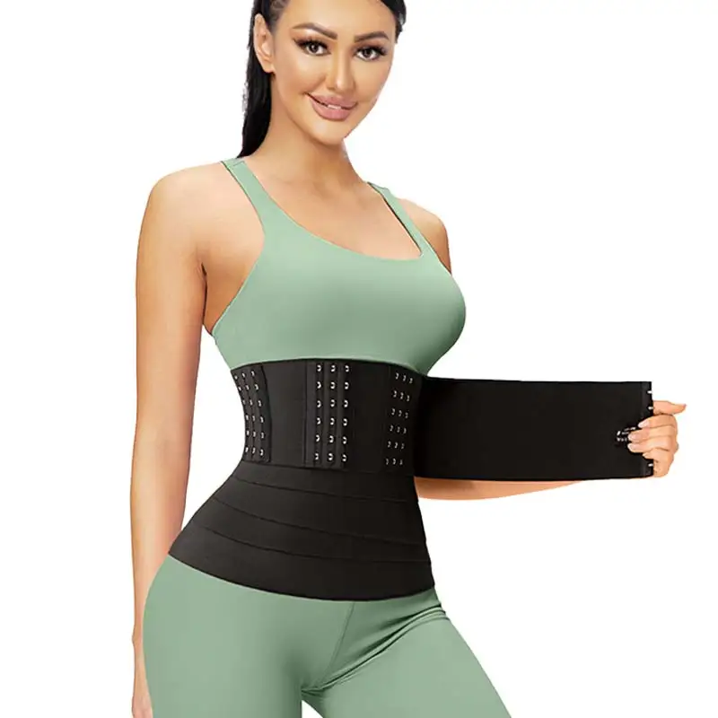 

NANBIN Underwear Shaper Fitness Women Workout Sports Long Torso Waist Trainer Vendors Thick Wrap Belt With Loop Without Bone