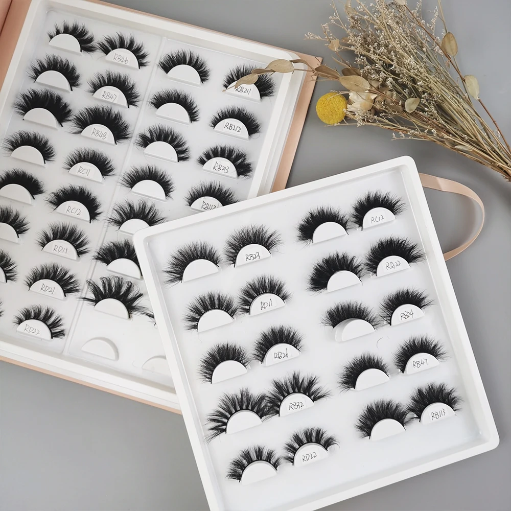 

2021 new arrival cheap price mink lash wispy 18mm 22mm natural long false eyelashes hand made 3D mutil layered full strip lashes