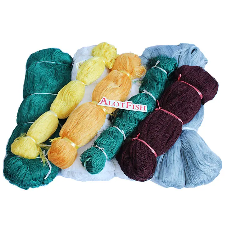 

High Strength 210D/9ply Nylon Multifilament Fishing Net sample, Blue and other