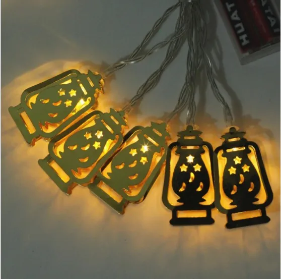 Muslim Ramadan Festival Decorations Lamp Gold lamp LED Model lamp String Eid Led Light