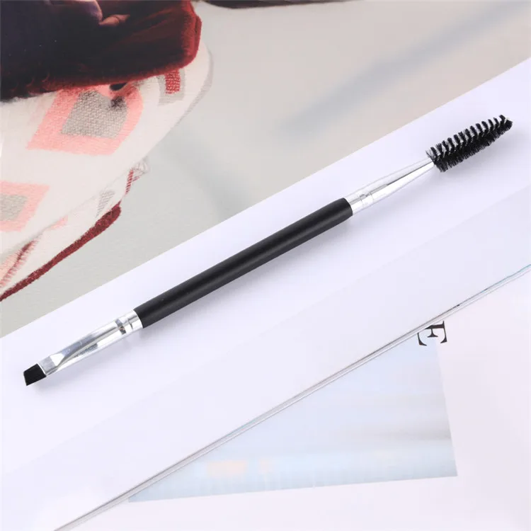 

vegan mascara lash brow brush angled oem high quality spoolie black