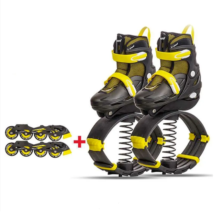 

New Jump Shoes skate Fitness Bounce Training Jumps Boots Gym Anti-Gravity Dance Boots Rebound Stilts Sport Shoes, Mix color