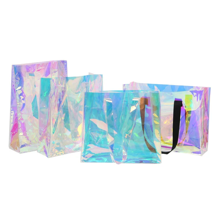 

2021 New Fashion Waterproof Transparent Custom Shopping Handbag Shoulder Bag Laser Bags, Color