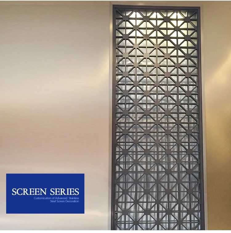 Decorative Restaurant Room Stainless Steel Divider Screen Partition Room Metal Decorative Screen Panel Divider