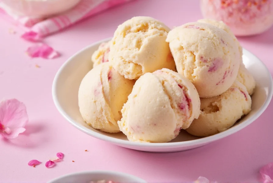 saffron and rose ice cream