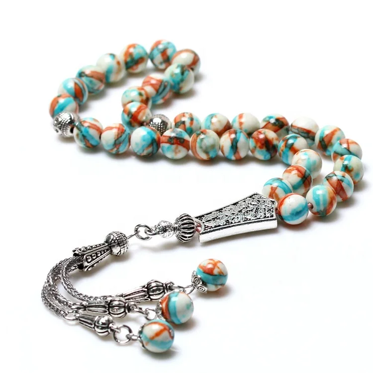 

New Design Fashion Rain Stone 8MM Tasbih sibha Arabic Jewelry Muslim Rosary Bead Islamic Prayer Beads 33 Tasbeeh wholesale