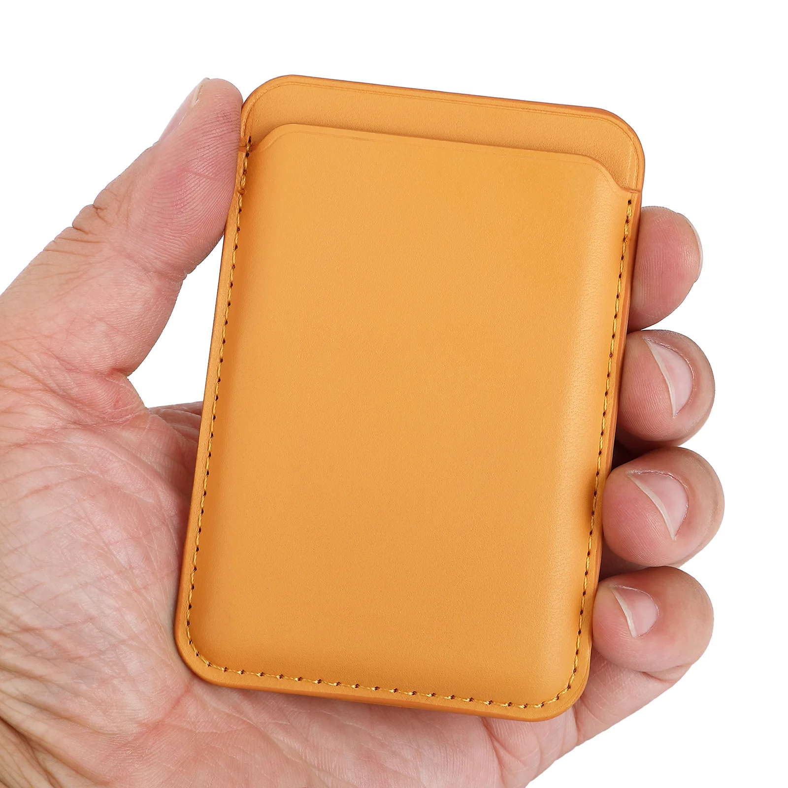 

Premium Original 1:1 Customizable PU Leather Credit Wallet with Magsafe For iPhone 12 Magnetic Cell phone Wallet Card Case