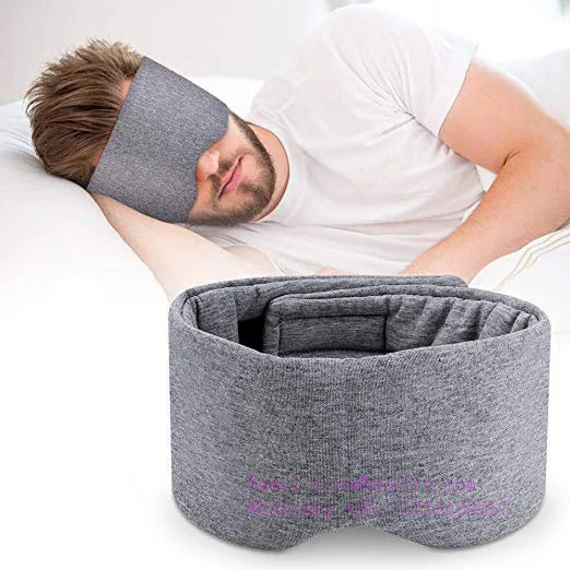 
Amazon top sale handmade night mask 100% cotton sleep eye mask custom 
