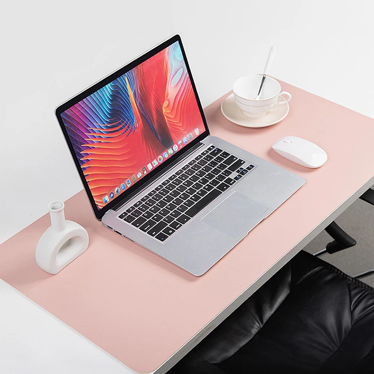 

BSCI Factory Mouse And Keyboard Pad Single/Double Side Pu Leather, As picture