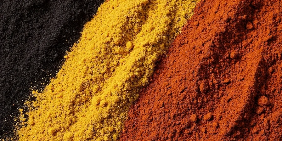 Black pepper and mustard seeds