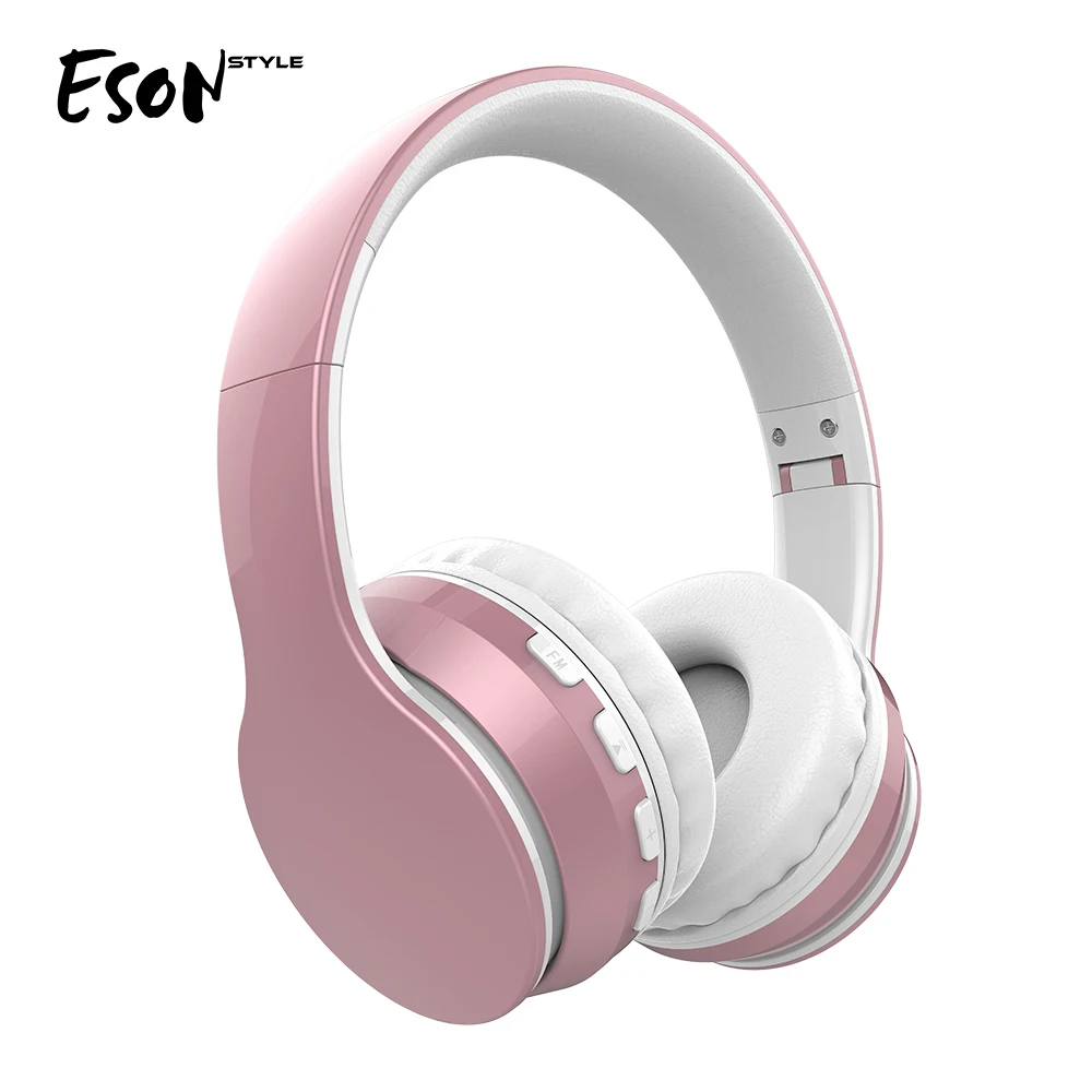 

Eson Style Adjustable Foldable Over Ear TF FM Wired Headband Headset Bluetooth 5.0 Wireless Headphone