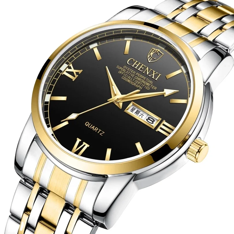 

CHENXI 8211 Top Luxury Brand Men Watch Analog Quartz Watch Men Wrist Clock Business Male Clock Wristwatches Relogio Masculino, 7-colors