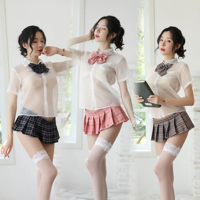 

Japan Korean School Girl Roleplay Lingerie Sexy Cute Costumes Women Cosplay Halloween Short Dress Uniforms JK Clothing Sets, Picture