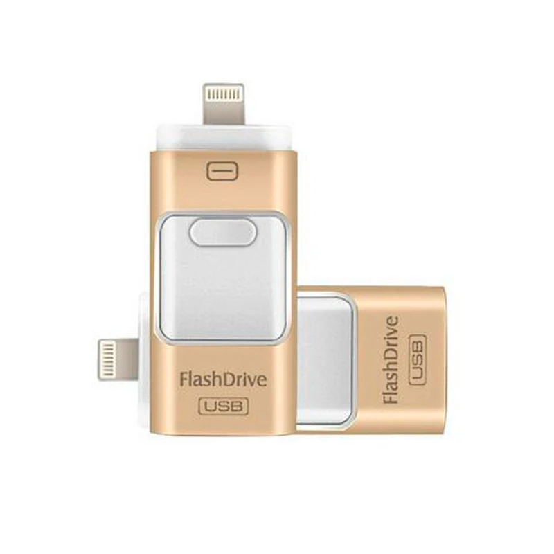 Factory Supply 128Gb 64Gb 3 In 1 Flash Drive Usb Pendrive Tf Card Reader Otg For Phone Ipad Pc Metal Hd 8Gb 32Gb Memory Stick - ANKUX.COM
