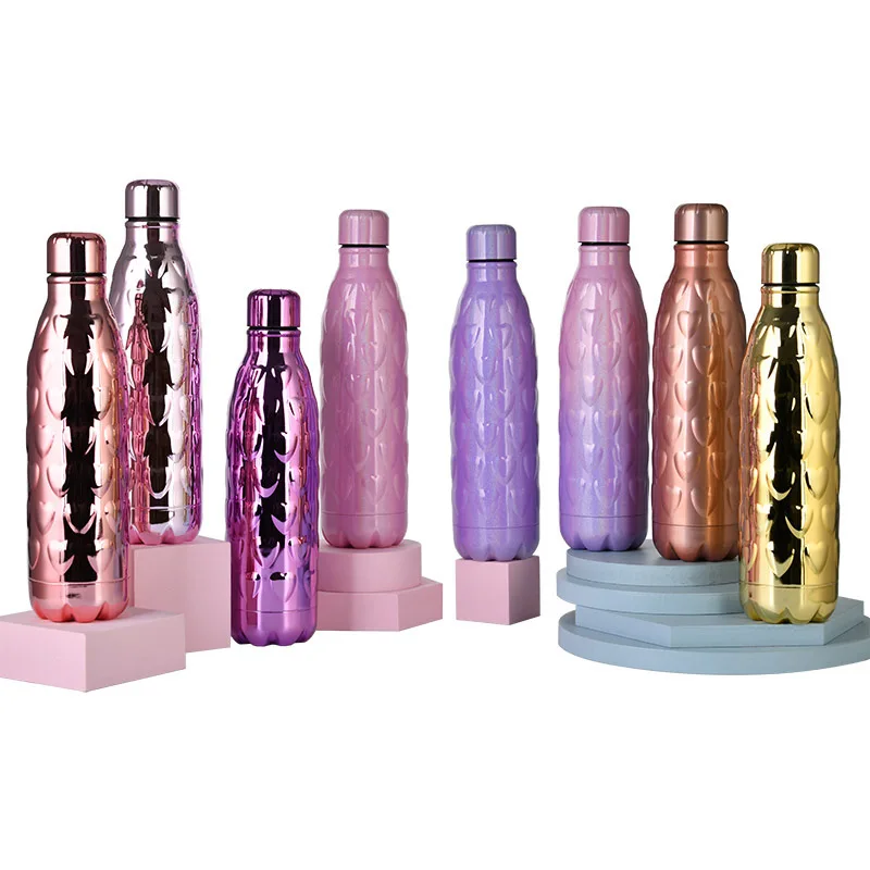 

Outdoor Large Capacity Stainless Steel Double Layer Small Mouth Love Coke Wate Bottle