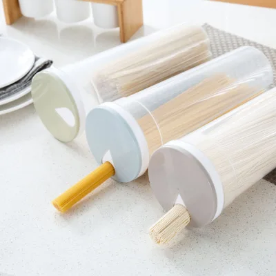 

Kitchen Food Noodle Storage Box Transparent Grain Sealed Jar Round Plastic Storage Box Refrigerator Storage Tank