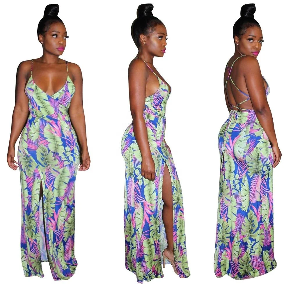 

B52300A Hot selling new product women sexy v neck fashion digital printing dress, Shown