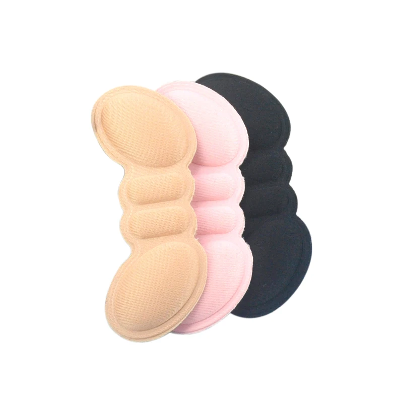 

High quality memory foam heel stick heel pad cushion insert sticky pad insole, Black/beige/pink