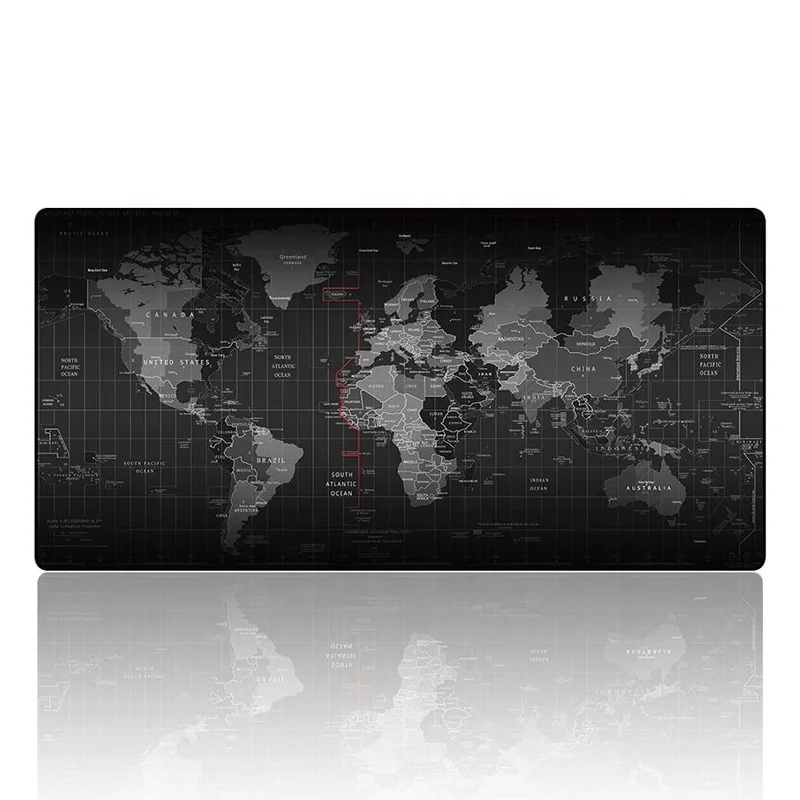 

Non-Slip Mousepad Rubber Base and Stitched Edges 35.4*15.7*0.12" Gaming Area 51 World Map Mouse Pad, Customer designs