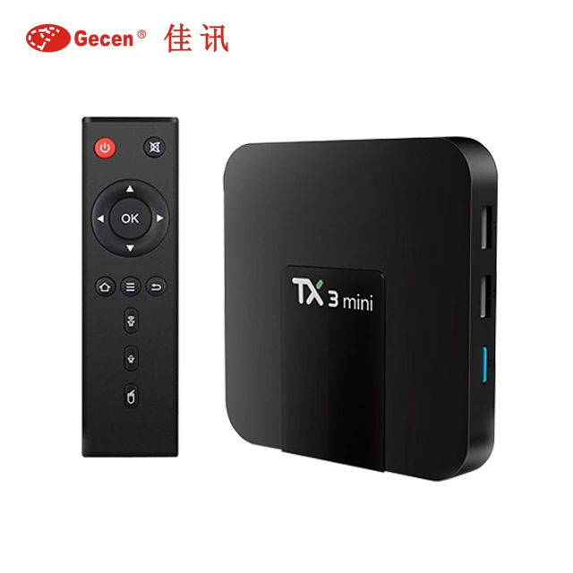 

TX3 MINI Android 7.1 Smart TV Box S905W Quad Core DDR3 2GB 16GB 4K 2.4G WiFi Media Set-Top Box TX3MINI Android Tv box