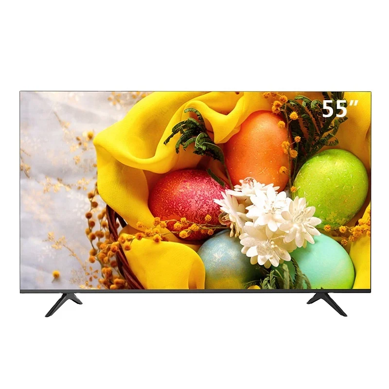 

Weier Supplier OEM ODM SKD CKD 50 55 65 inch qled Home and hotel television 4K smart TV, Black color