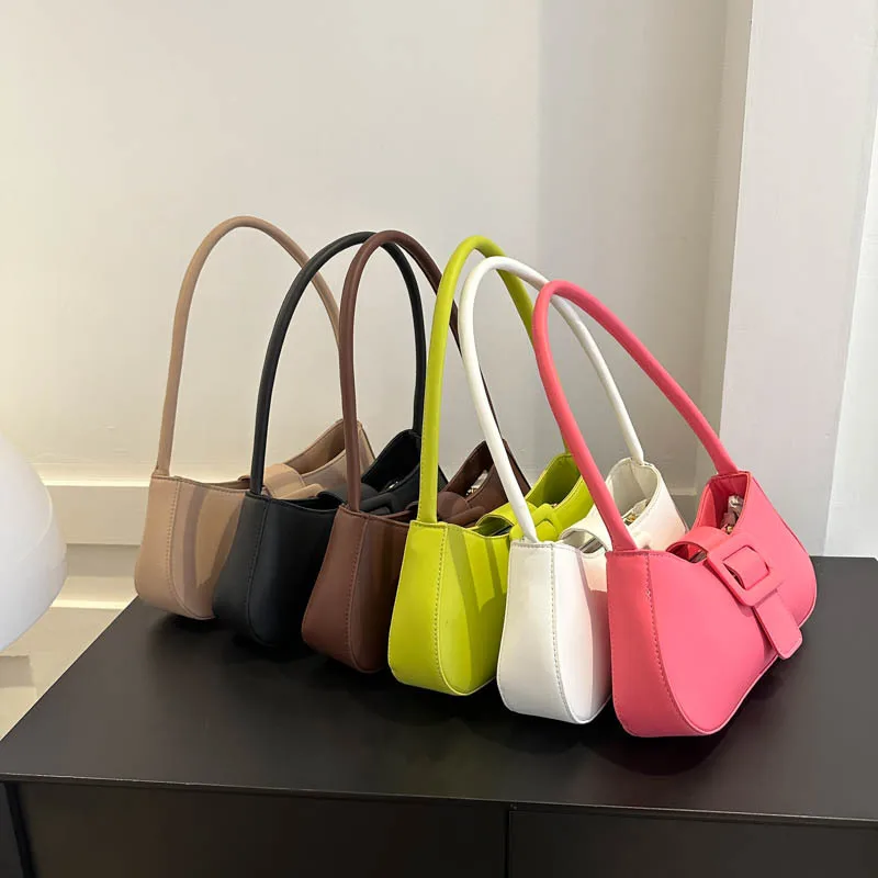 

Hot Selling Fashion Woman Single Shoulder Bags Large Sling Bags for Girls Multi-color Woman Bags