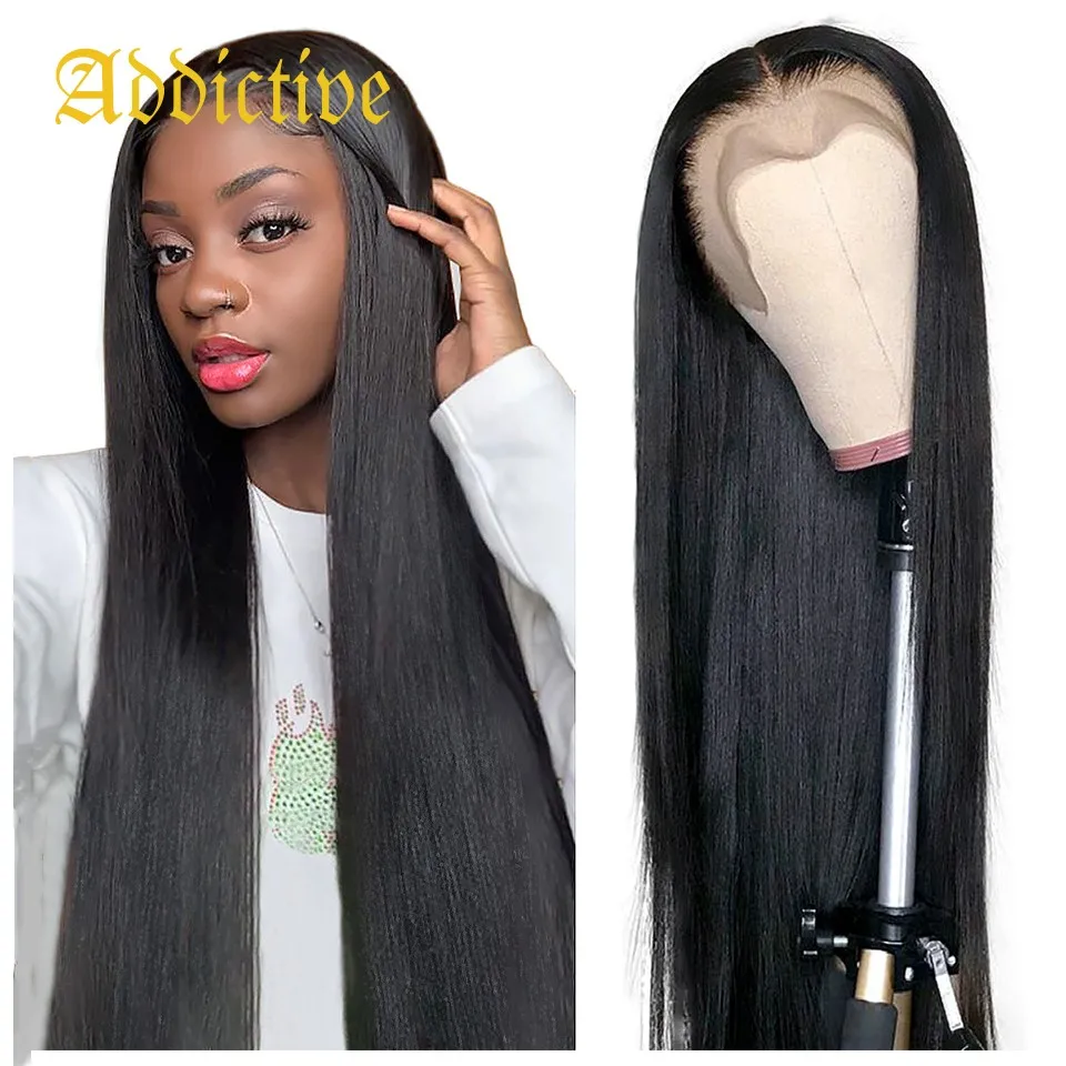 

Addictive Cuticle Aligned Remy Brazilian Virgin Lace Front Human Hair Wig