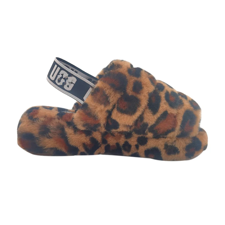 

The most comfortable indoor furry warm sandals, brand high-quality real wool slippers, ladies winter slippers, Multi color