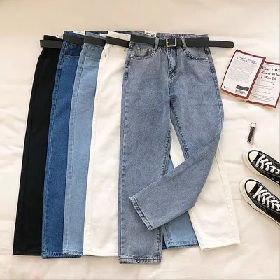 

2022 New Arrivals Wide-leg Straight Jeans Denim Slim And Loose Women's Trousers