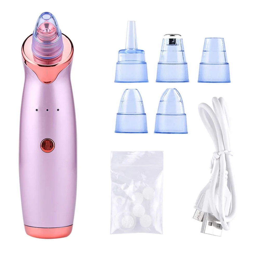 

2021 popular model blackhead remover vacuum acne vacuum blackhead remover private label electric blackhead acne oil remover, White/purple