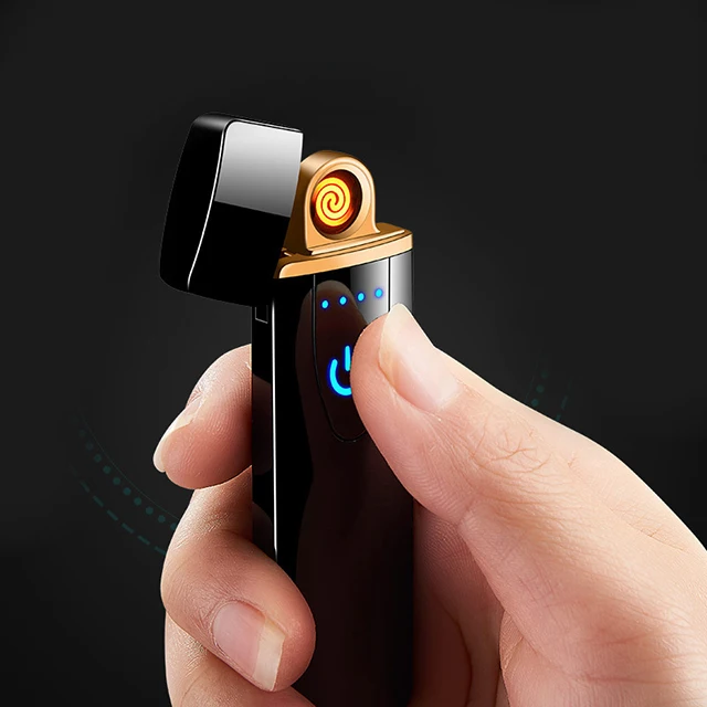 

2021 Newest Heat Wire Mini Electric USB Hot Selling Promotion Touch Induction Lighter Rechargeable Cigarette Lighter, Multi colors