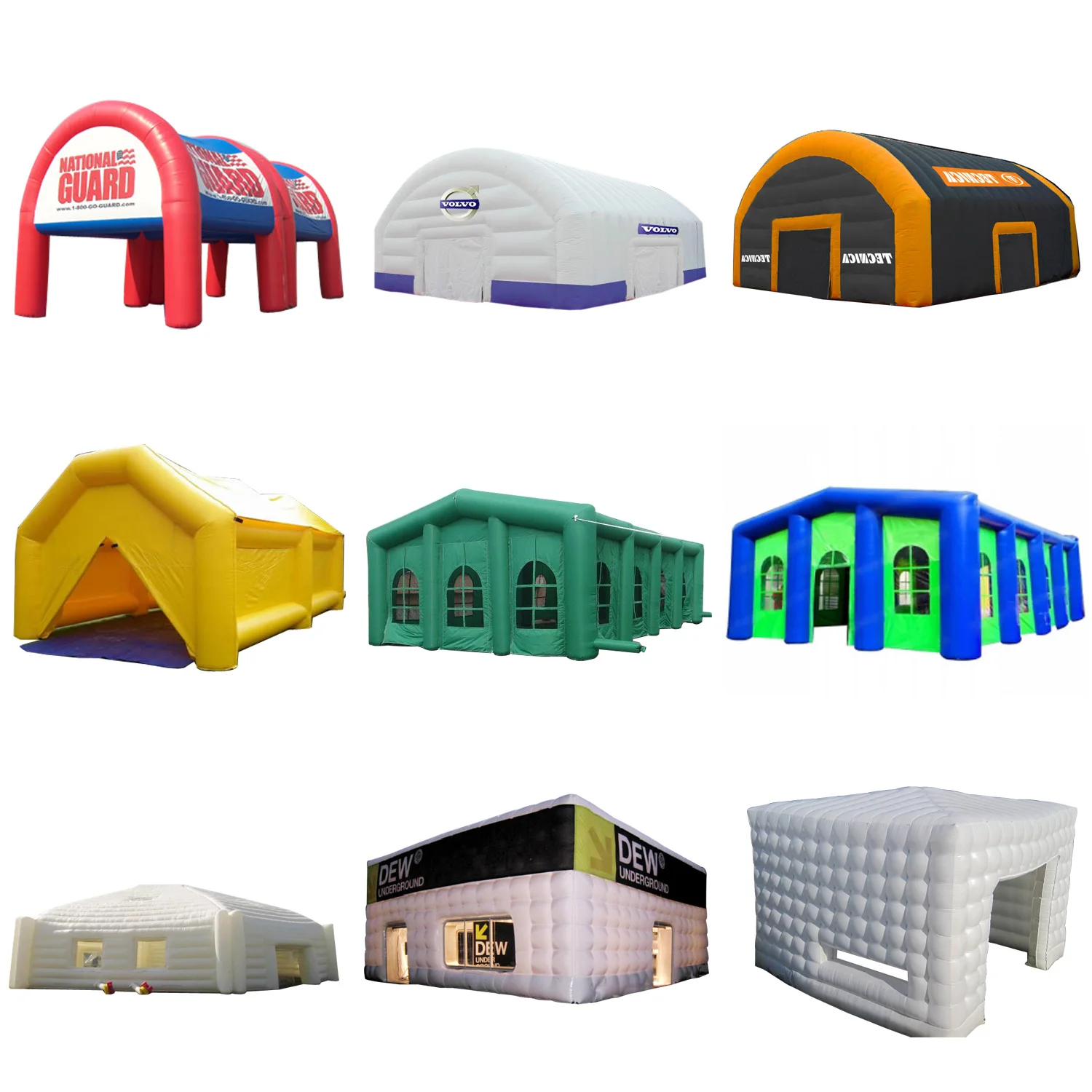 Outdoor Facet Inflatable Tent Camping Inflatable Camouflage Heavy