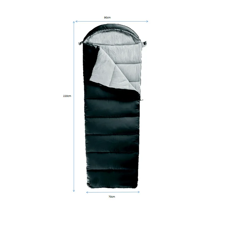 

Wholesale Envelope Hooded Autumn and Winter Sleeping Bags High Quality Zipper Sleeping Bag for Camping, 5 colors