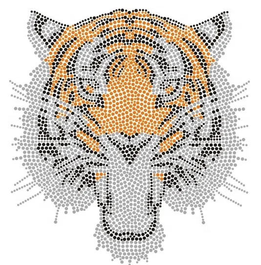 

custom hotfix tiger rhinestone transfers wholesale, Customized