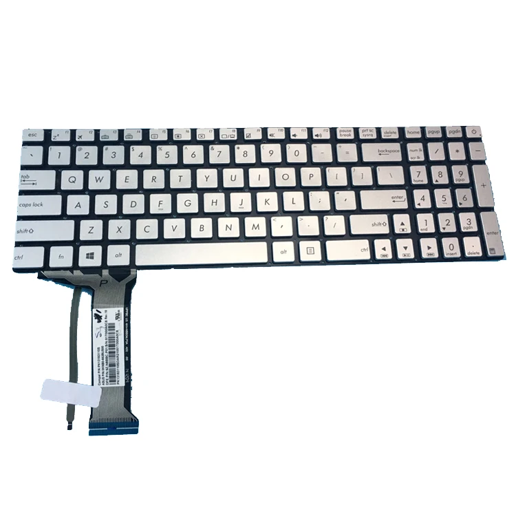 

HK-HHT laptop keyboard for Asus N551J GL552 Silver backlight US keyboard