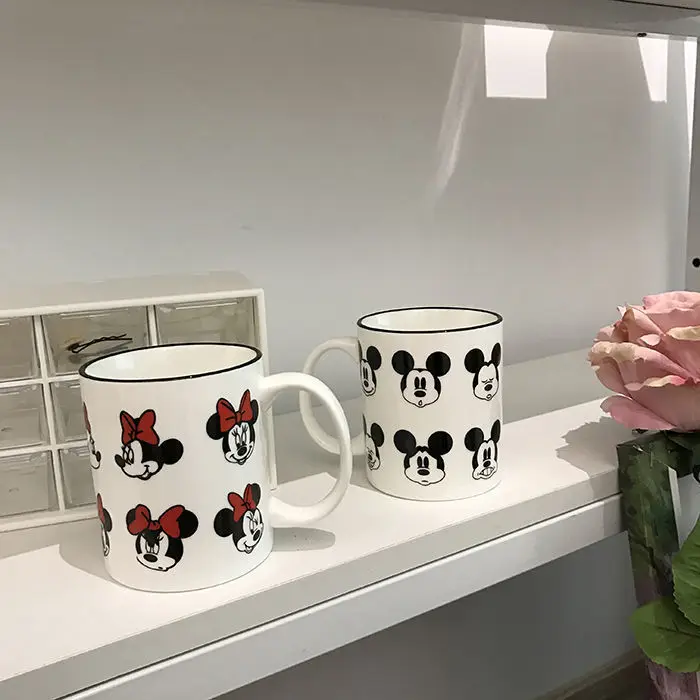 

Cute Mouse Printing Couple Ceramic Mug Milk Coffee Mug