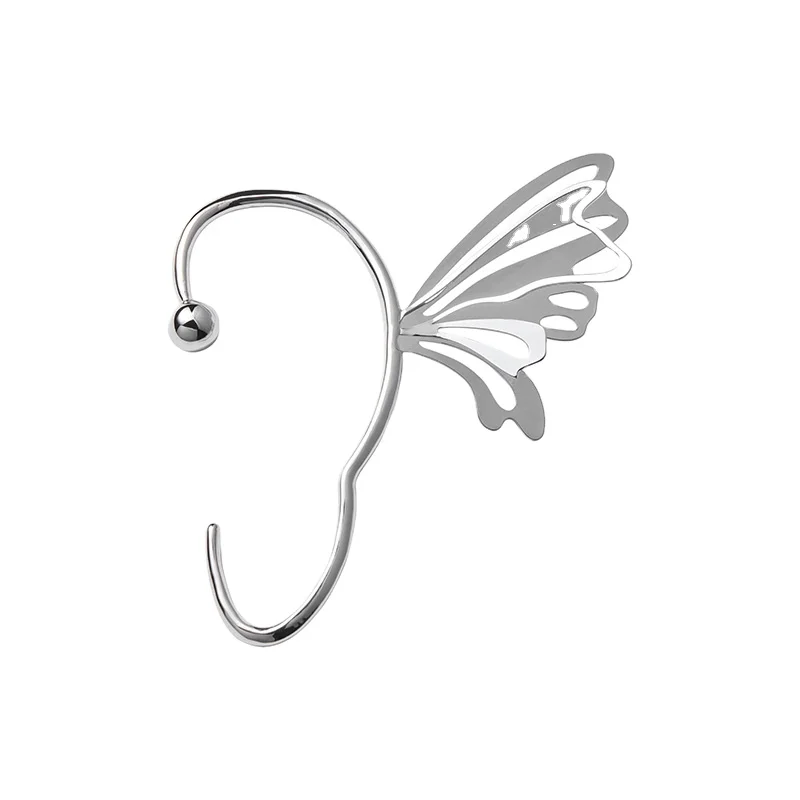 

Ear wrap crawler Metal butterfly thunder 14k gold filled earring hooks fashion jewelry hooks climber ear cuff wrap clip earrings, Pic
