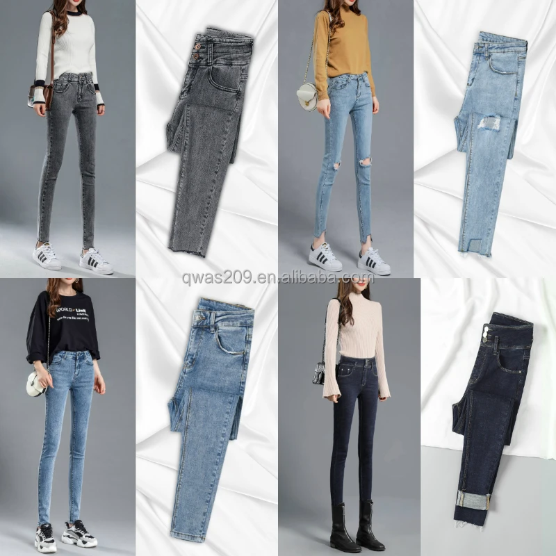

factory wholesale women's jeans hot sale ladies jeans pants factory wholesale stretch lady long jean pants