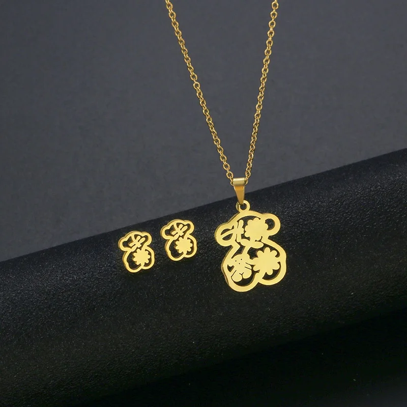 Three-piece 18K Gold Stainless