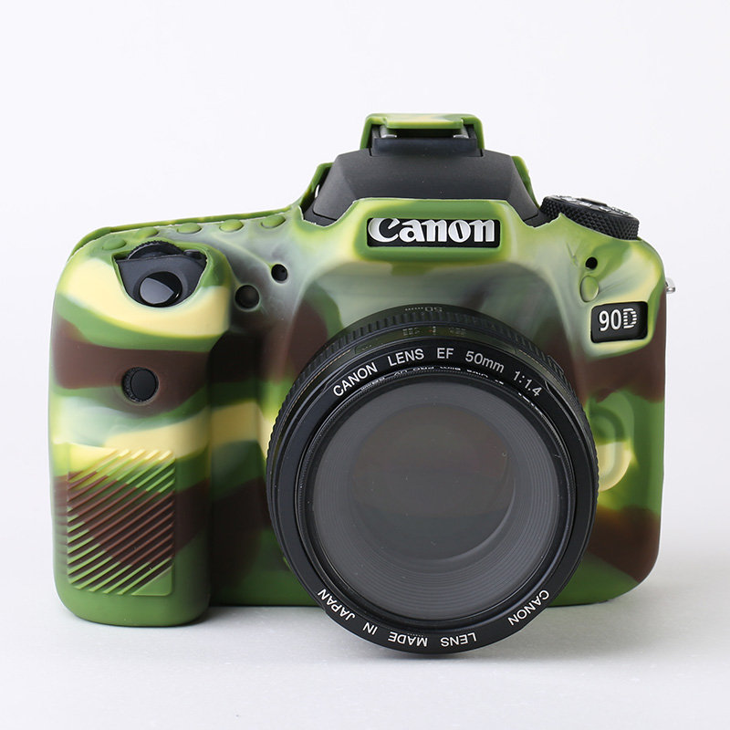 

Silicone Armor Skin Case Body Cover Protector for Canon EOS 90D DSLR Camera