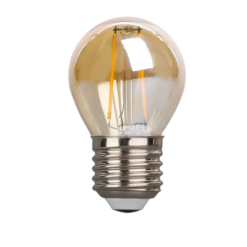 220V 2w 4w clear glass G45 Globe Led Filament Light Bulb