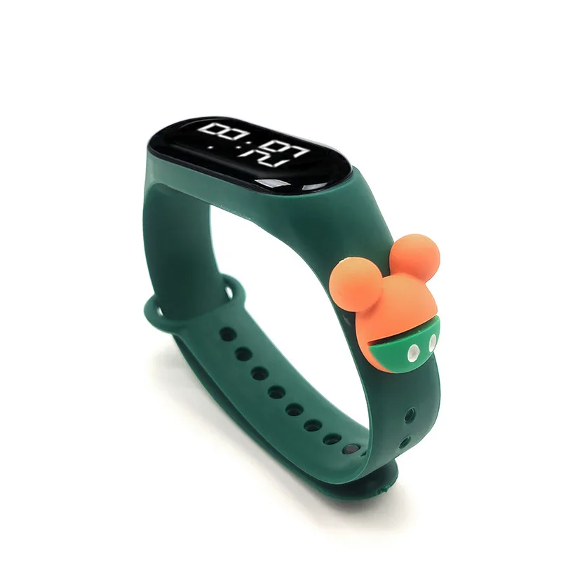 

White light figure watch Creative students waterproof wristband children Smart LED touch watch