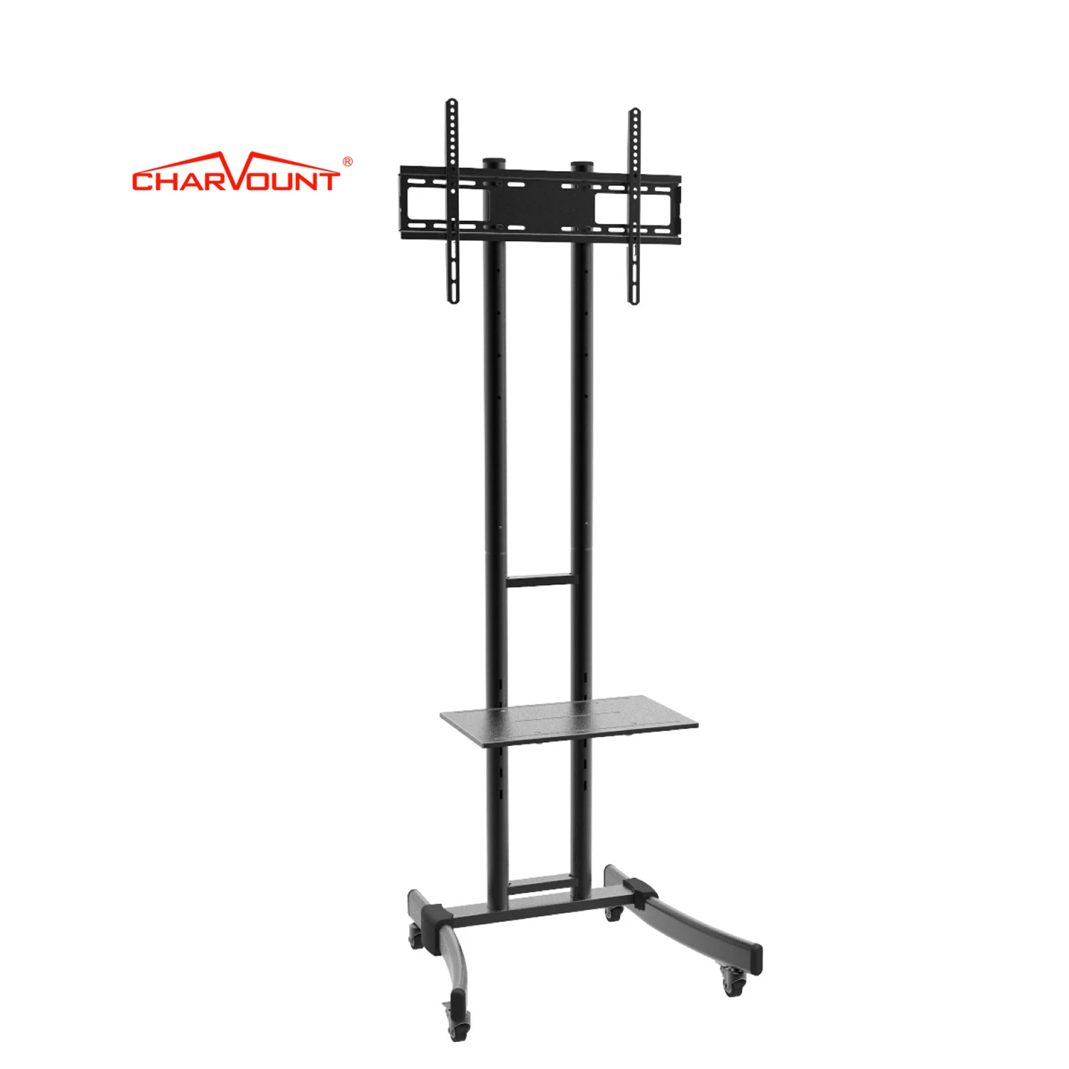 

UniversalMax VESA 600*400mm Height Adjustable Floor Tv Stand with Wheels