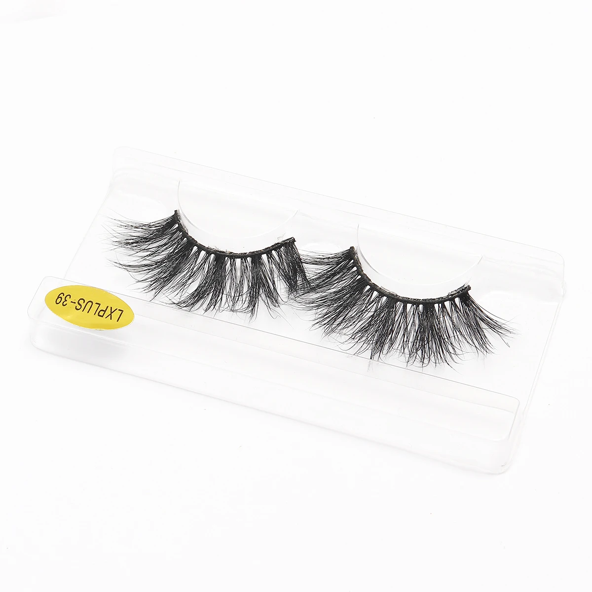 

25mm 3D mink lash private label strip false eyelashes wholesale 100% real mink fur handmade eye lash, Natural black