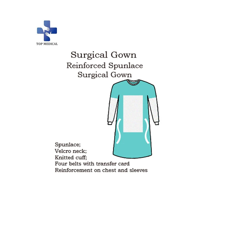 
Disposable High Strength Standard Reinforced Surgical Gown 